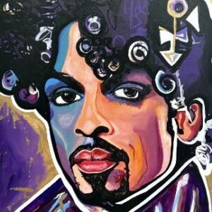 Prince Custom Canvas Wall Art – Scripted Rainbows Collection