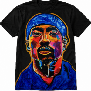 2Pac Custom Graphic T-Shirt – Scripted Rainbows Collection