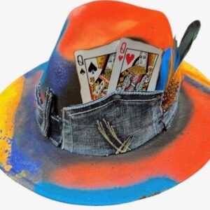 Scripted Rainbows Custom Wide-Brim Hat
