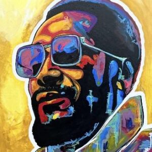 Marvin Gaye Custom Canvas Wall Art – Scripted Rainbows Collection